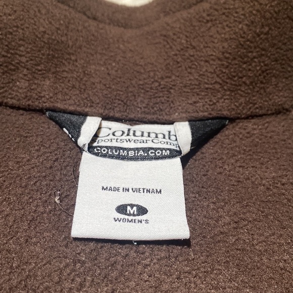 Columbia Brown zip up fleece jacket - Picture 2 of 10